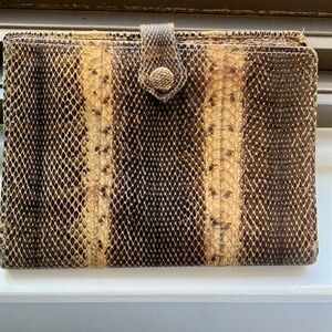 Vintage genuine snakeskin women’s wallet/clutch